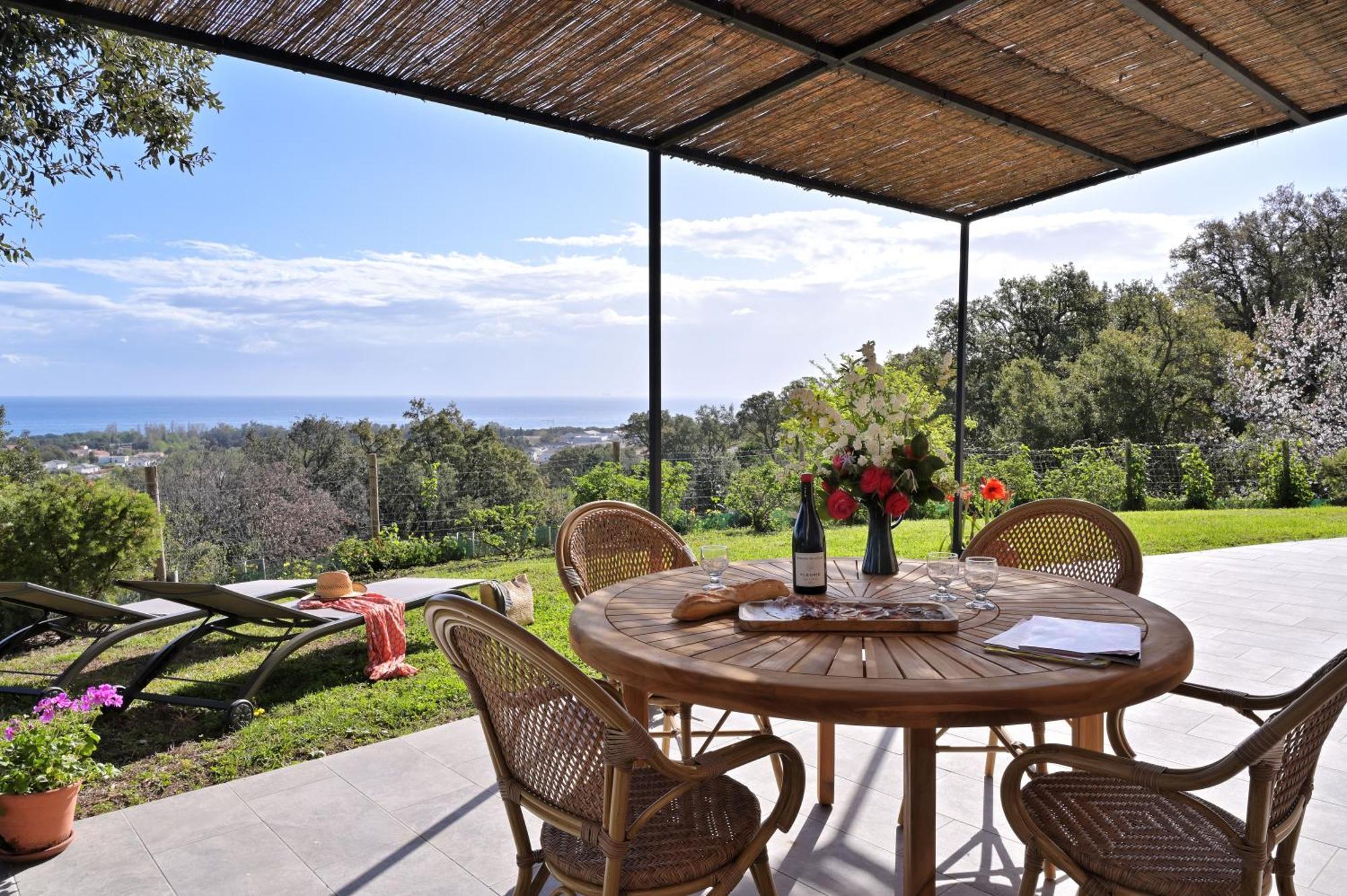 Domaine Punta Della Guardia Villa Panorama Maquis Et Mer, Plage A 1,5 Km Червионе Экстерьер фото